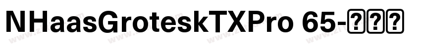 NHaasGroteskTXPro 65字体转换